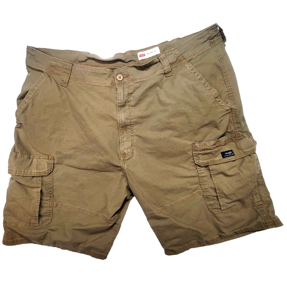 Wrangler Men's‎ 42 Khaki Cargo Shorts Belted Fishing Lined Pockets Outdoor